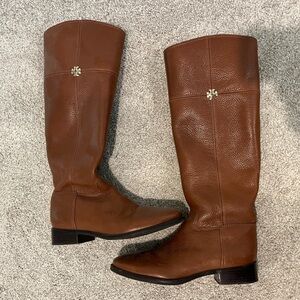 Tory Burch brown leather boots